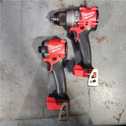 HOUSTON LOCATION - AS-IS (APPEARS LIKE NEW) Milwaukee M18 FUEL 18V Lithium-Ion Brushless Cordless Hammer Drill and Impact Driver Combo Kit (2-Tool) with 2 Batteries