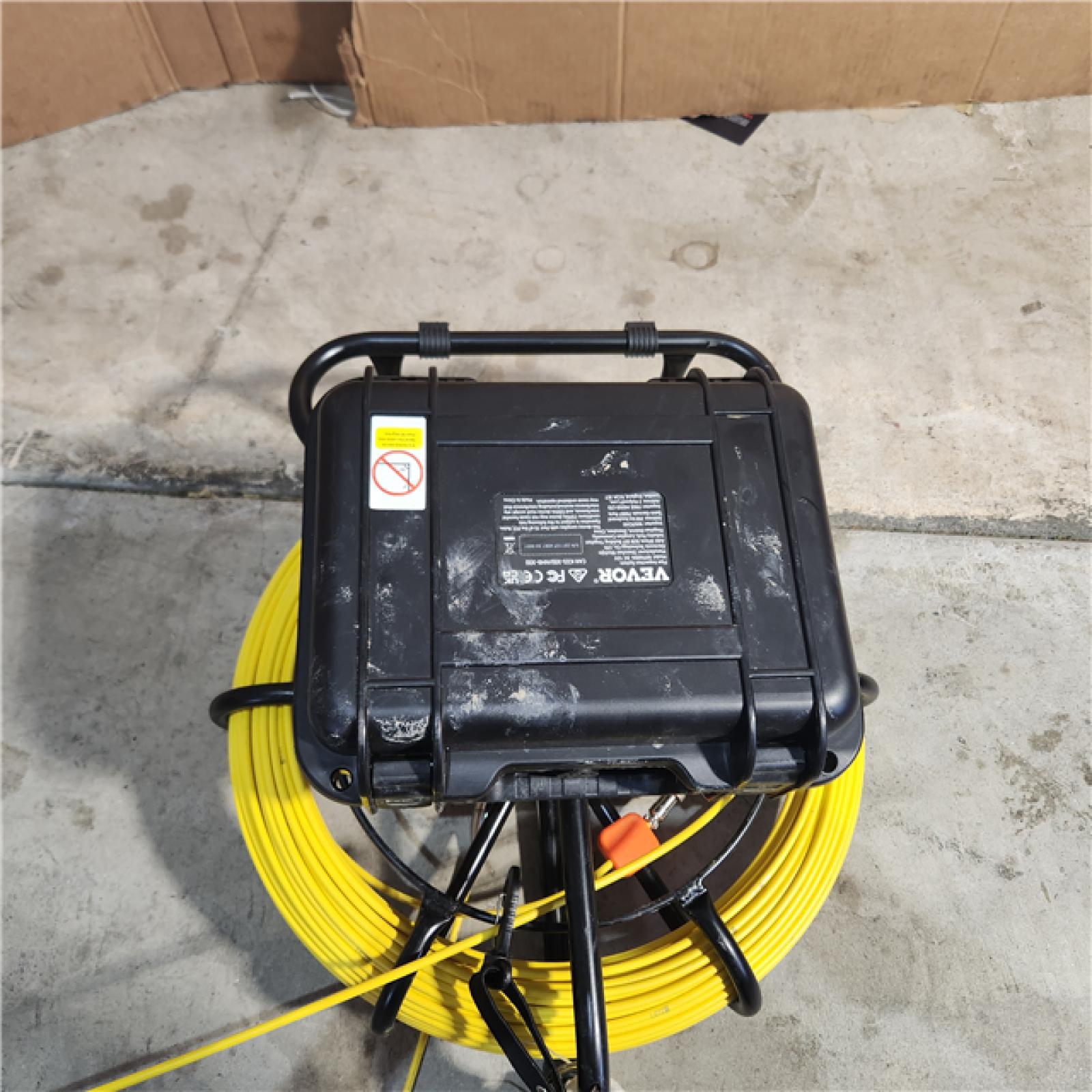 Houston location AS-IS VEVOR Sewer Camera 100ft/30m  9 in Color LCD Monitor Pipeline Inspection Camera with DVR Function Waterproof IP68 Pipe Camera