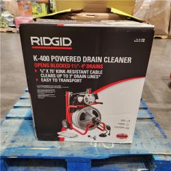 DALLAS LOCATION - AS-IS RIDGID K-400 Drain Cleaning Snake