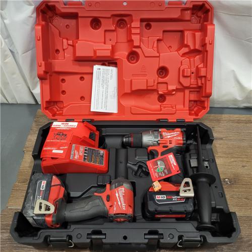 AS-IS Milwaukee M18 FUEL 18V Lithium-Ion Brushless Cordless Hammer Drill and Impact Driver Combo Kit (2-Tool) with 2 Batteries