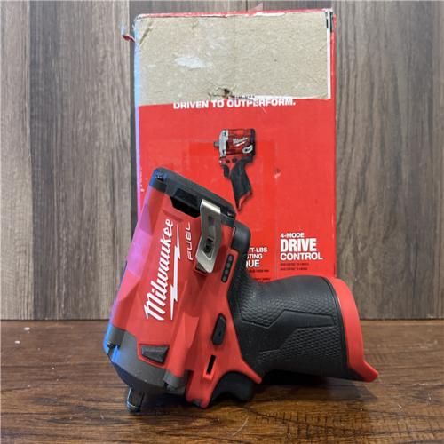 AS-IS Milwaukee FUEL 12V Lithium-Ion Brushless Cordless Stubby 3/8 in. Impact Wrench (Tool-Only)