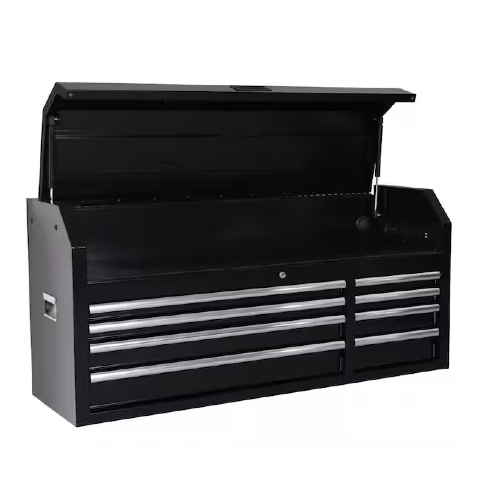 DALLAS LOCATION -Husky Modular Tool Storage 52 in. W x 16 in. D Standard Duty Black Top Tool Chest