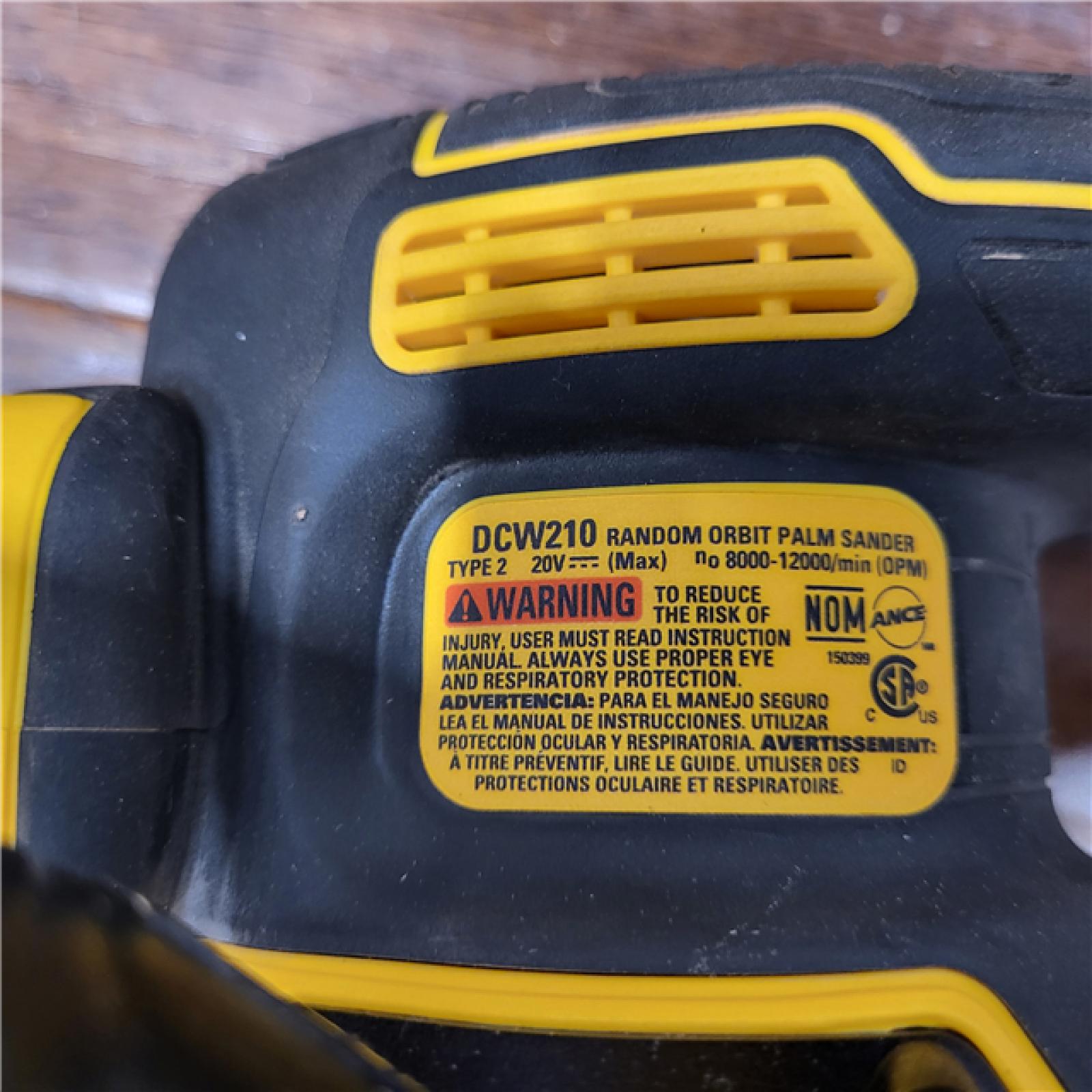 AS-IS DEWALT 20V MAX XR Cordless Brushless 5 in. Random Orbital Sander (Tool Only)