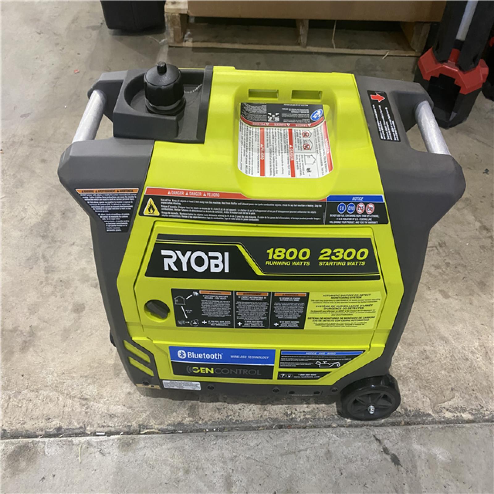 Houston location AS-IS RYOBI Generador Inversor De 2300 Watts Con Bluetooth Y Onda Sinusoidal Pura