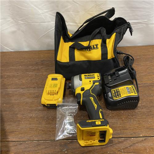 AS-ISDEWALT ATOMIC 20V MAX* Brushless Cordless Compact 1/4 in. Impact Driver Kit