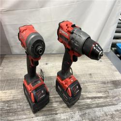 AS-IS Milwaukee M18 FUEL 18V Lithium-Ion Brushless Cordless Hammer Drill and Impact Driver Combo Kit (2-Tool) with 2 Batteries