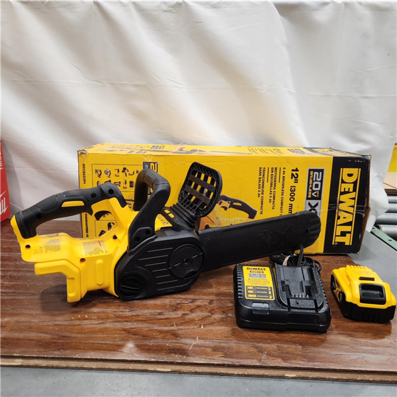 AS-IS DEWALT 20V MAX 12in. Brushless Cordless Battery Powered Chainsaw (Tool Only)