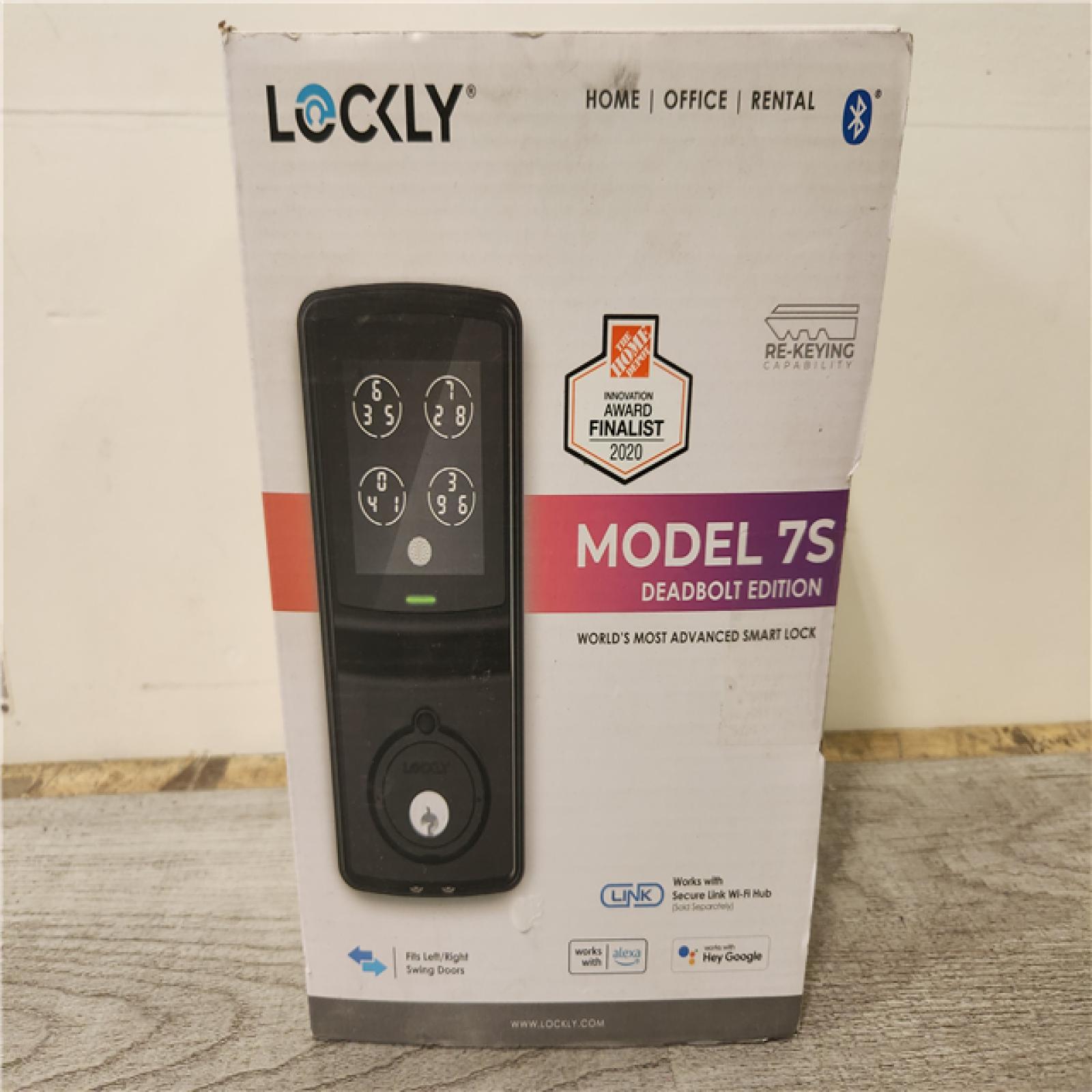 Phoenix Location Lockly Model-S Matte Black Single-Cylinder Deadbolt Smart Lock with Hack-proof Touchsreen Keypad and Mobile App Control