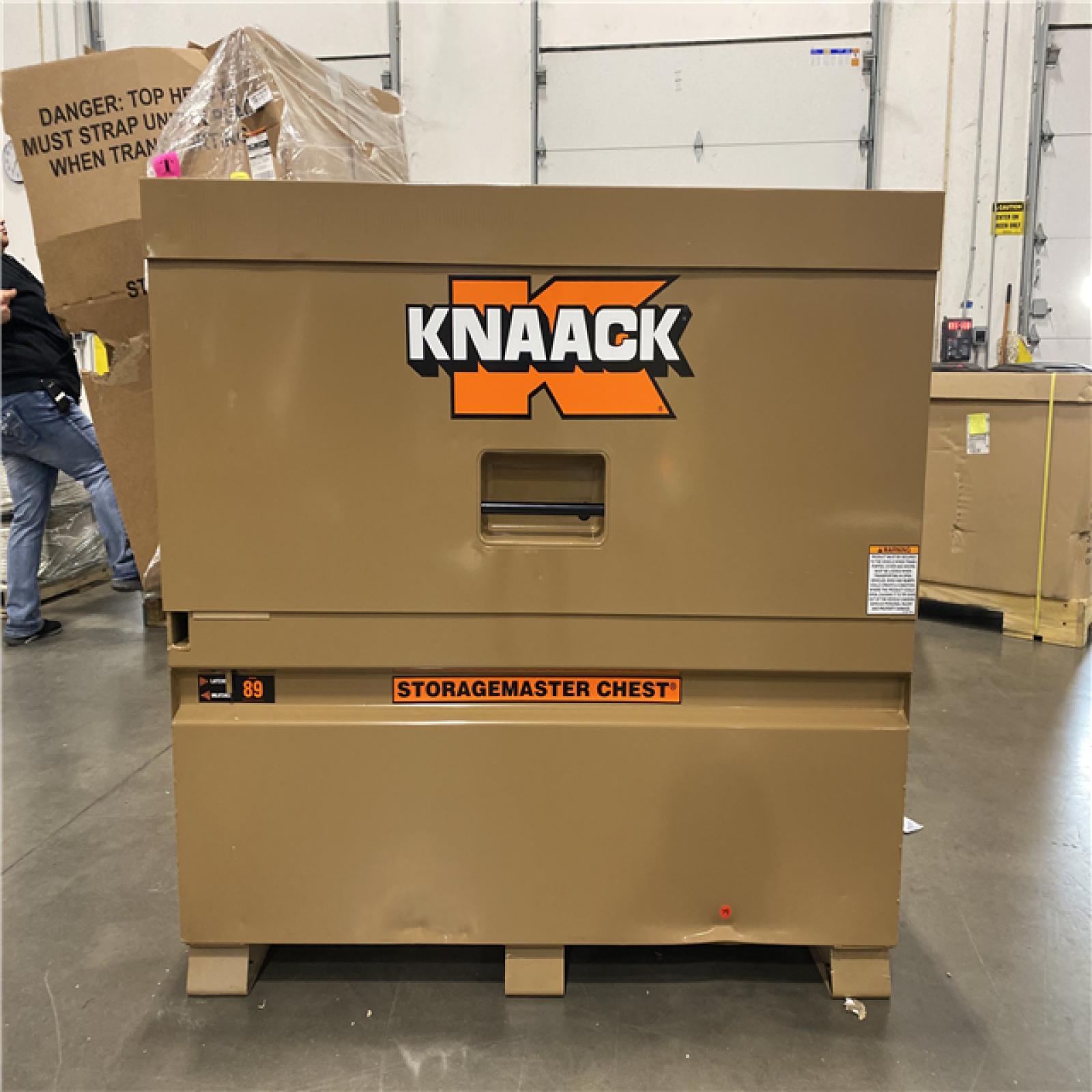 DALLAS LOCATION - Knaack 49 in. W x 30 in. L x 60 in. H, Steel Jobsite Storage Piano Box