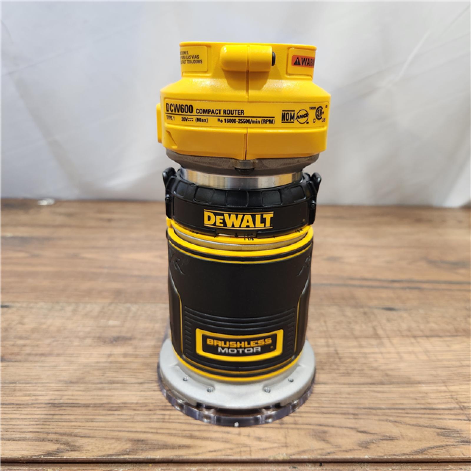 AS-IS Dewalt 20V MAX XR Brushless Cordless Compact Router (Tool Only)