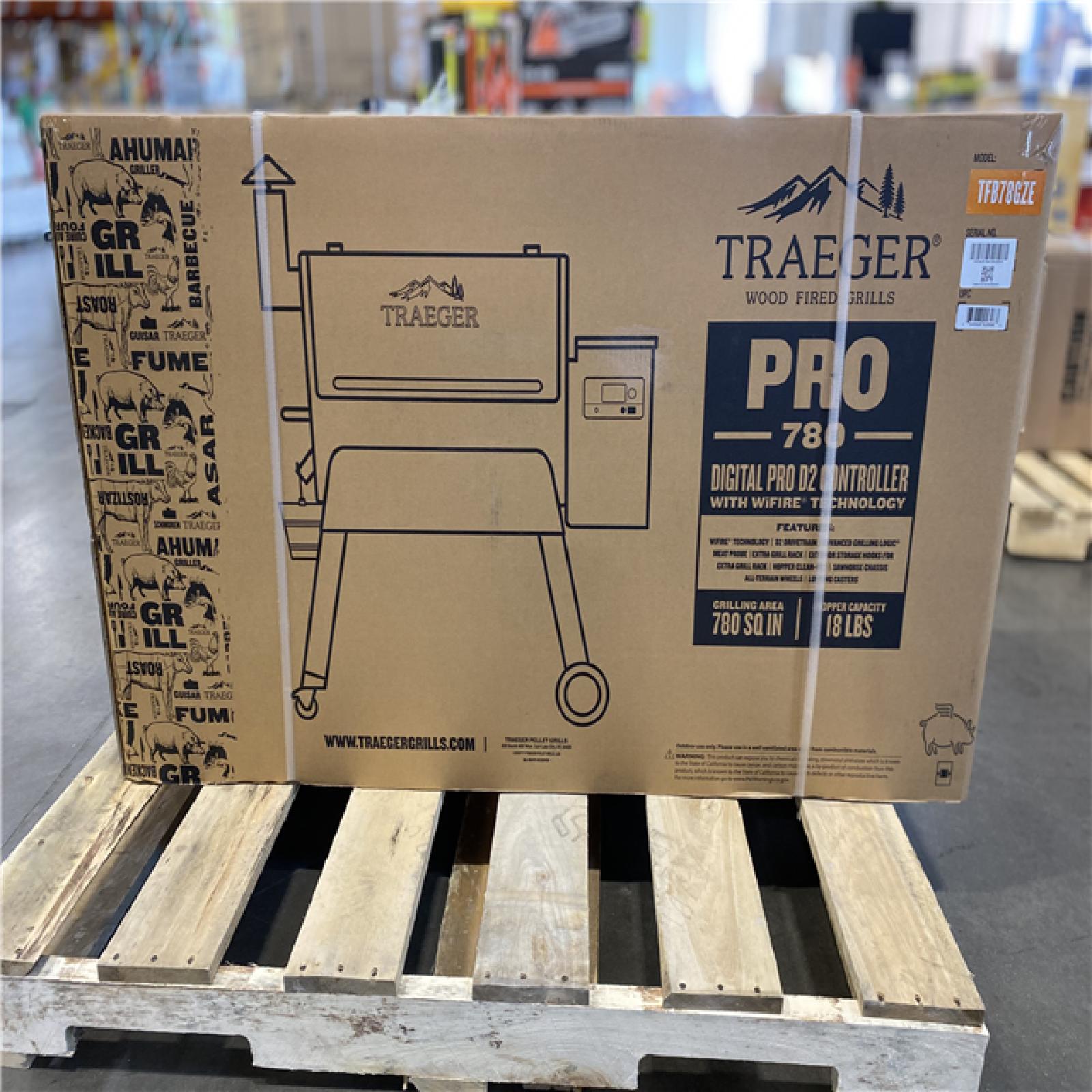 DALLAS LOCATION - Traeger Pro 780 Wifi Pellet Grill and Smoker in Bronze