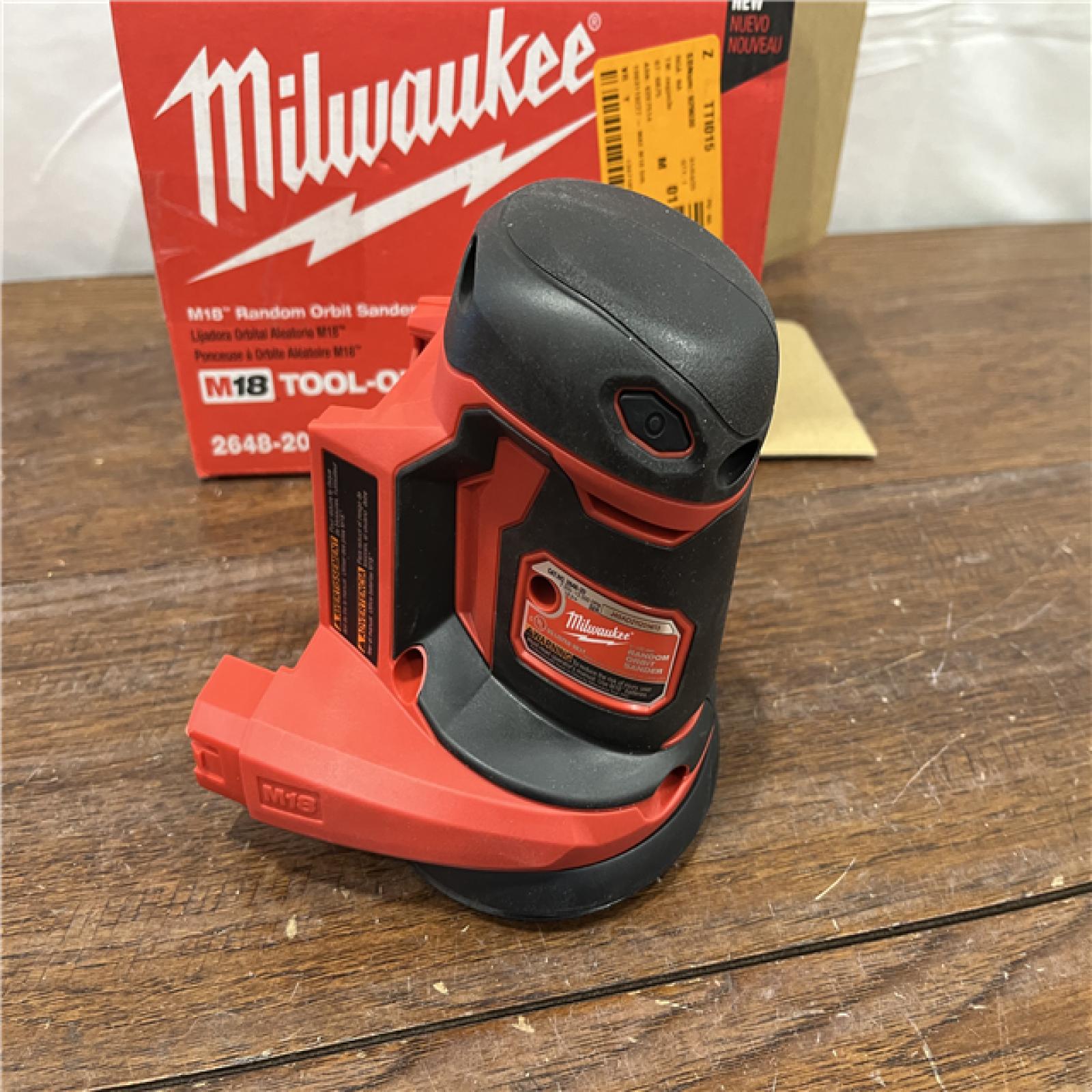 AS- IS Milwaukee 2648-20 - M18 5  7000-12000 Opm Cordless Variable Speed Random Orbital Sander