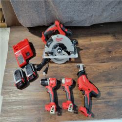 CALIFORNIA NEW MILWAUKEE M18 4-TOOL COMBO KIT (2 BATTERIES, 1 CHARGER, AND BAG INCLUDED)