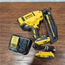 AS-IS DeWalt DCN660D1 20V 16 Gauge Cordless Angled Finish Nailer Kit W/ 2Ah Battery