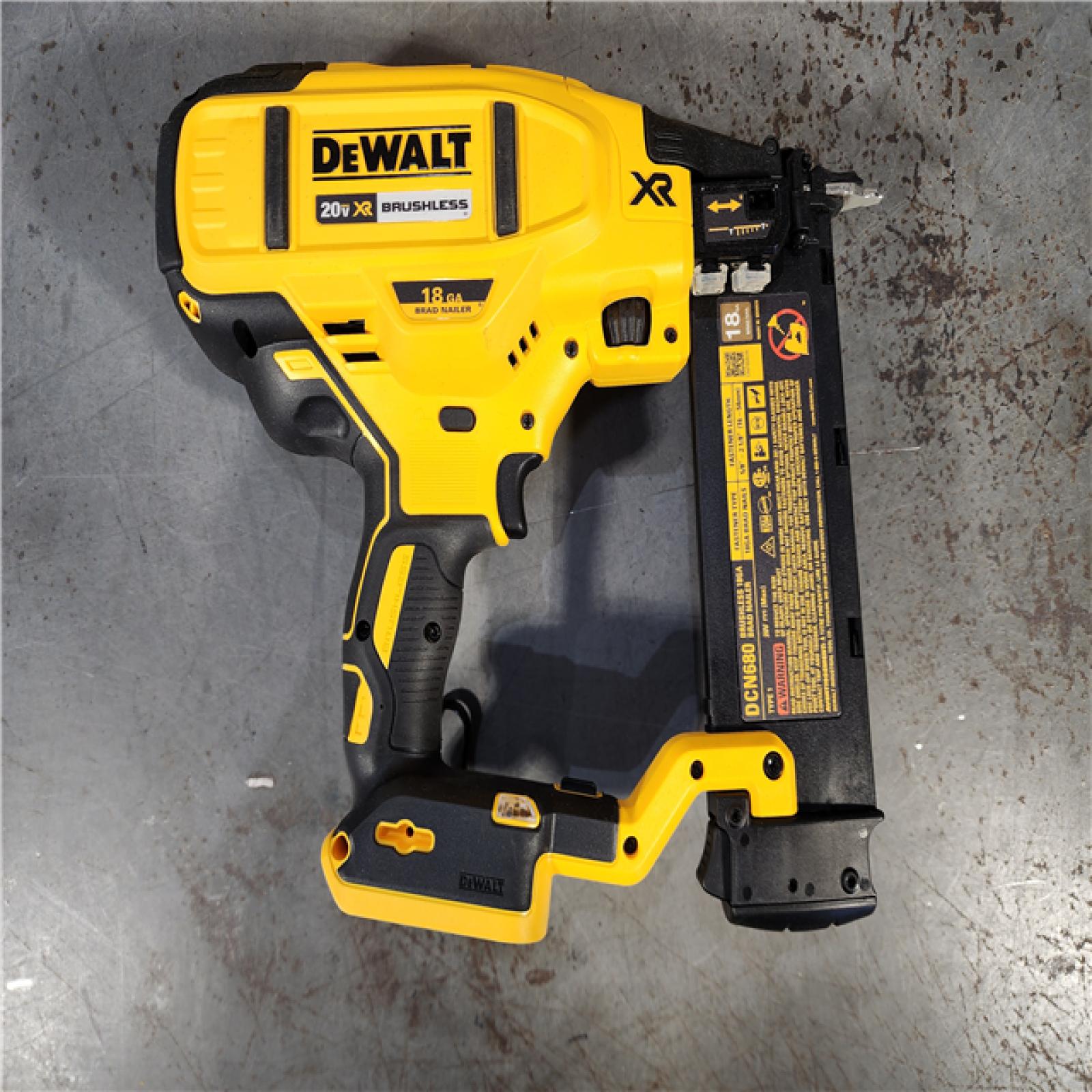 HOUSTON LOCATION - AS-IS DeWalt 20V MAX XR Lithium-Ion Electric Cordless 18-Gauge Brad Nailer (Tool Only)