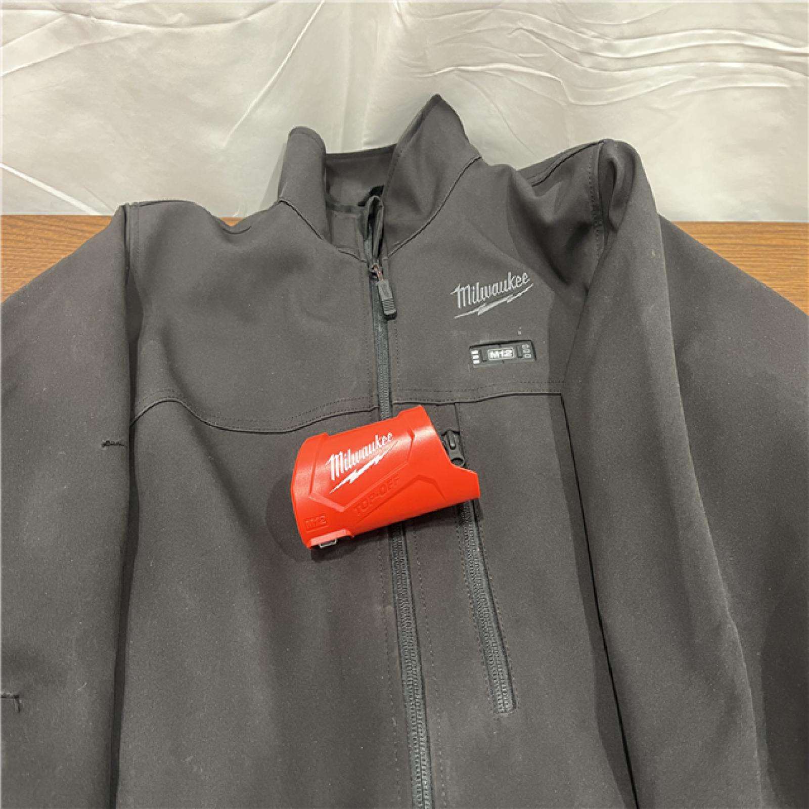 AS-ISMen's Large M12 12V Lithium-Ion Cordless TOUGHSHELL Black Heated Jacket (Jacket and Charger/Power Source Only)