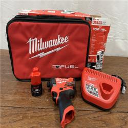 AS-IS Milwaukee M12 FUEL 12-Volt Lithium-Ion Brushless Cordless 1/4 in. Hex Impact Driver Compact Kit