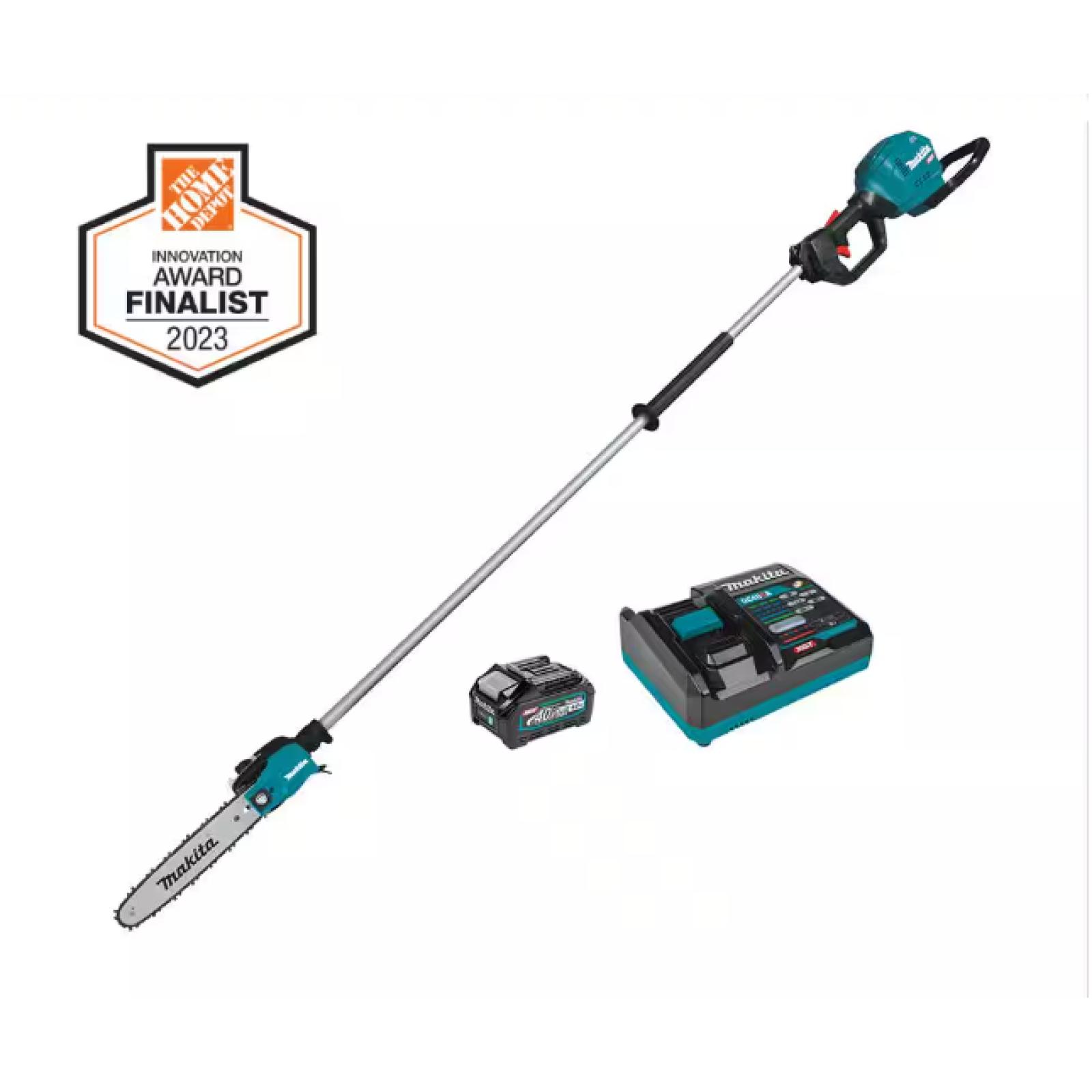 NEW! - Makita XGT 10 in. 40V max Brushless Electric Cordless Pole Saw Kit, 8 ft. Length (4.0Ah)