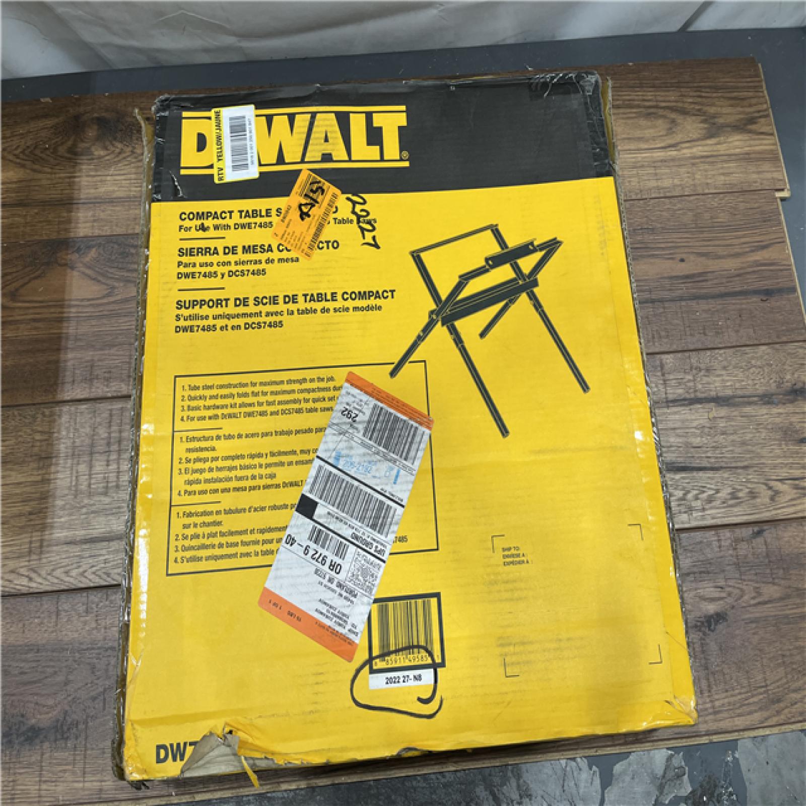 AS-IS DEWALT Compact Table Saw Stand