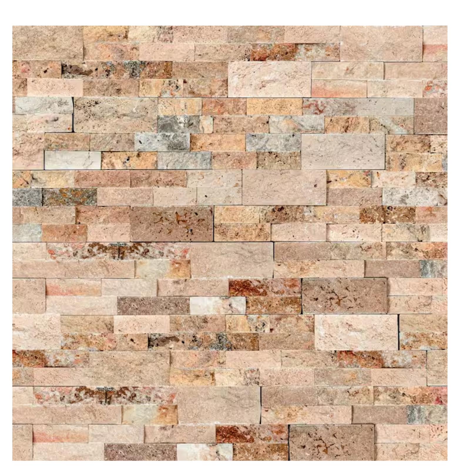 DALLAS LOCATION - MSI Picasso Ledger Panel 6 in. x 24 in. Natural Travertine Wall Tile (10 cases/60 sq. ft.) PALLET -(36 UNITS)