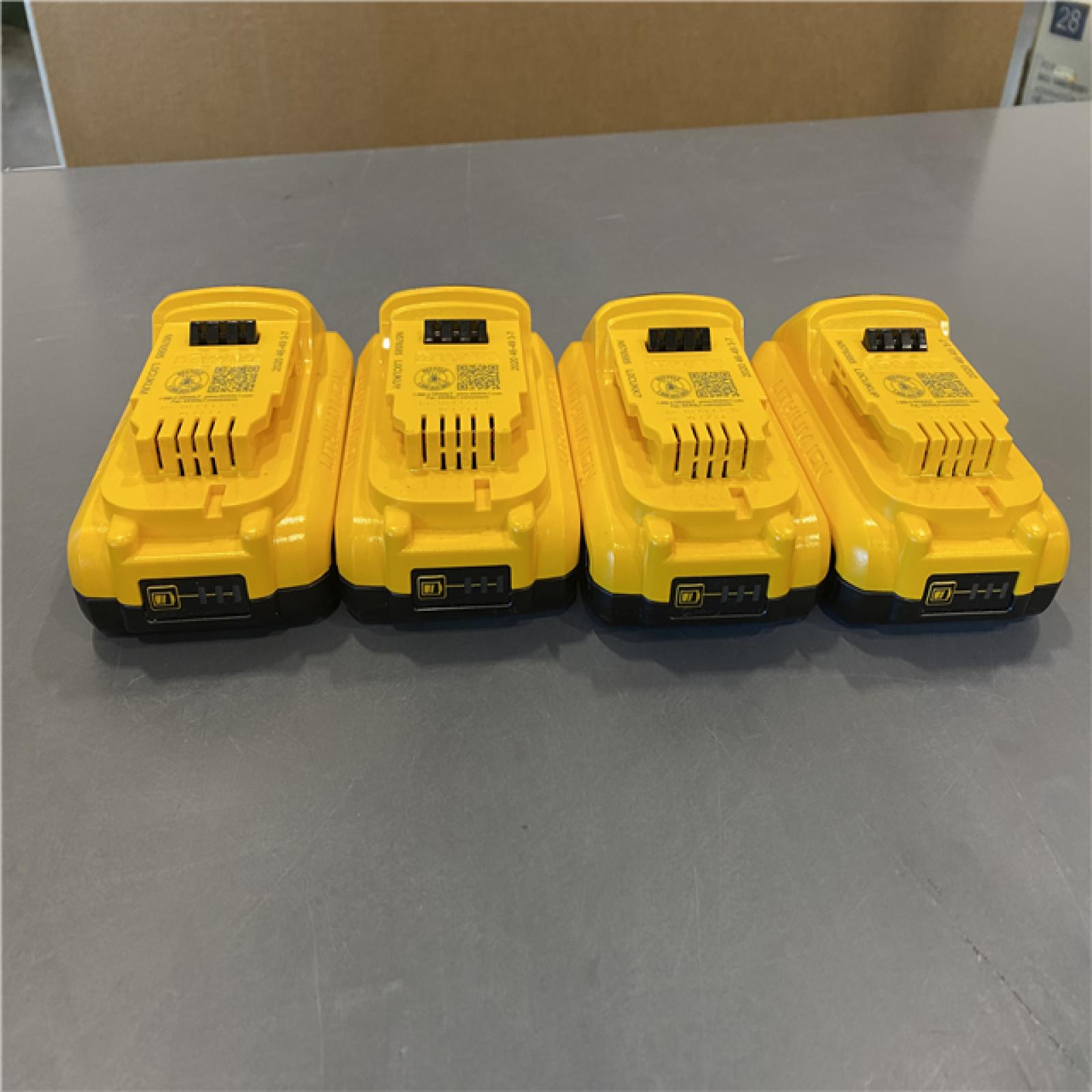 DEWALT 20V MAX Battery Compact 4.0-Ah (Lot of 4 )