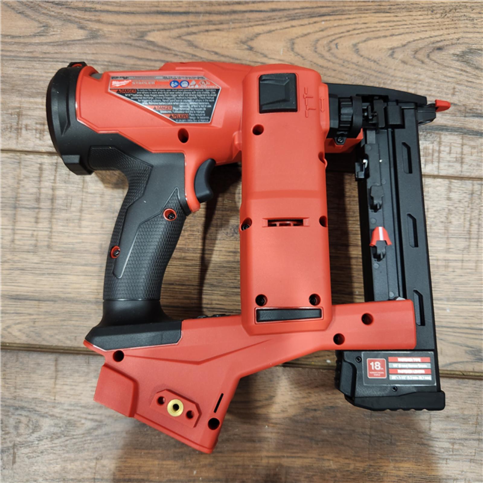 AS-IS M18 FUEL 18-Volt Lithium-Ion Brushless Cordless 18-Gauge 1/4 in. Narrow Crown Stapler (Tool-Only)