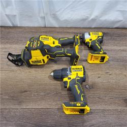 AS-IS DEWALT  ATOMIC 20V MAX Brushless Cordless 4-Tool Combo Kit