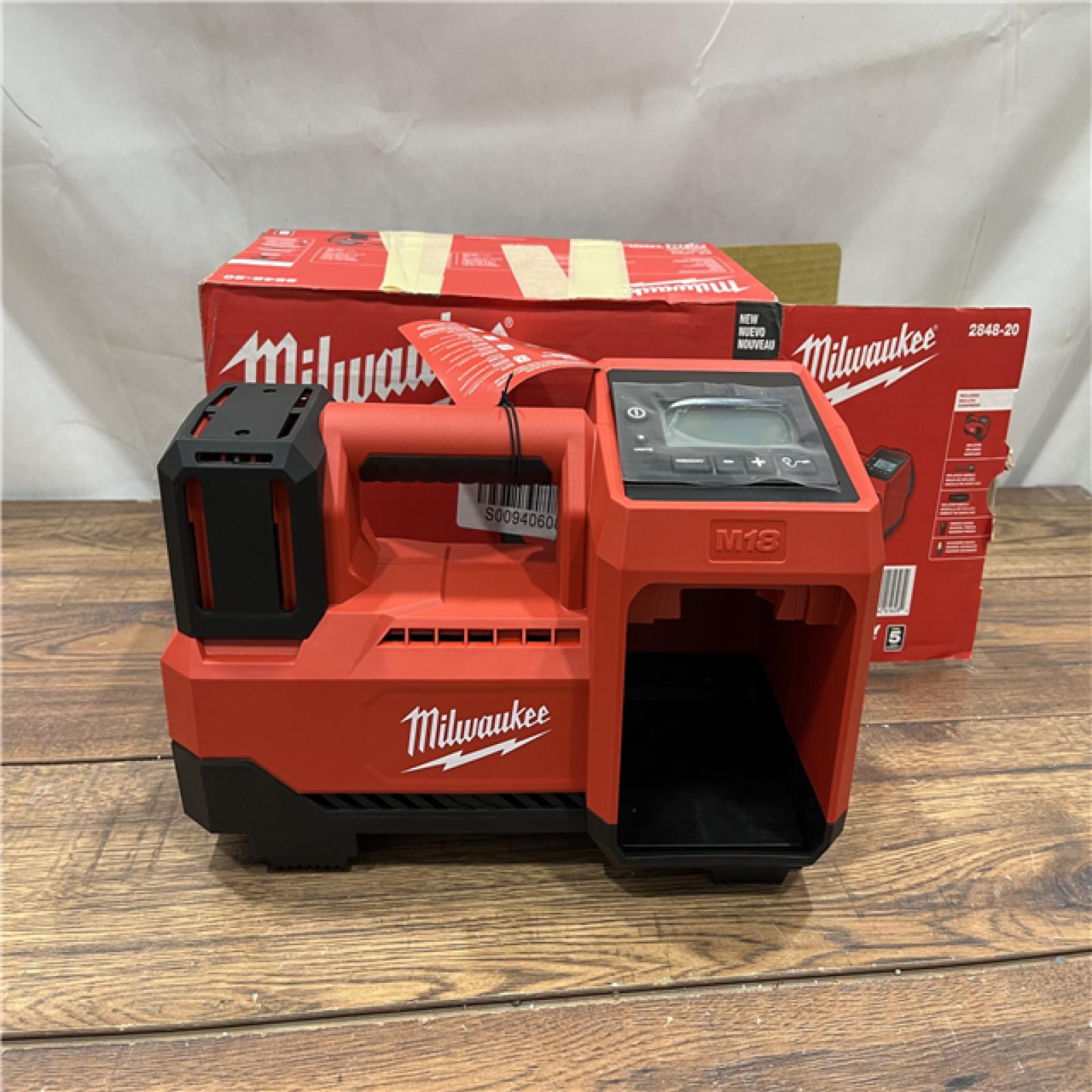 AS IS MILWAUKEE M18 18-Volt Lithium-Ion Cordless Inflator (Tool-Only)