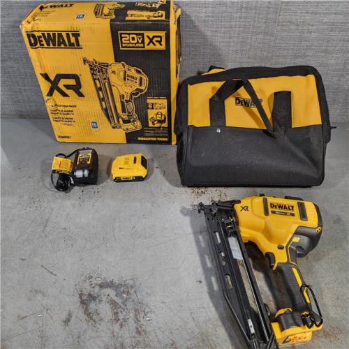 HOUSTON LOCATION - AS-IS DeWalt DCN660D1 20V 16 Gauge Cordless Angled Finish Nailer Kit W/ 2Ah Battery