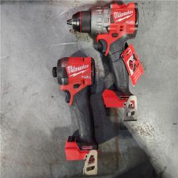 HOUSTON LOCATION - AS-IS Milwaukee M18 FUEL 18V Lithium-Ion Brushless Cordless Hammer Drill and Impact Driver Combo Kit (2-Tool) with 2 Batteries