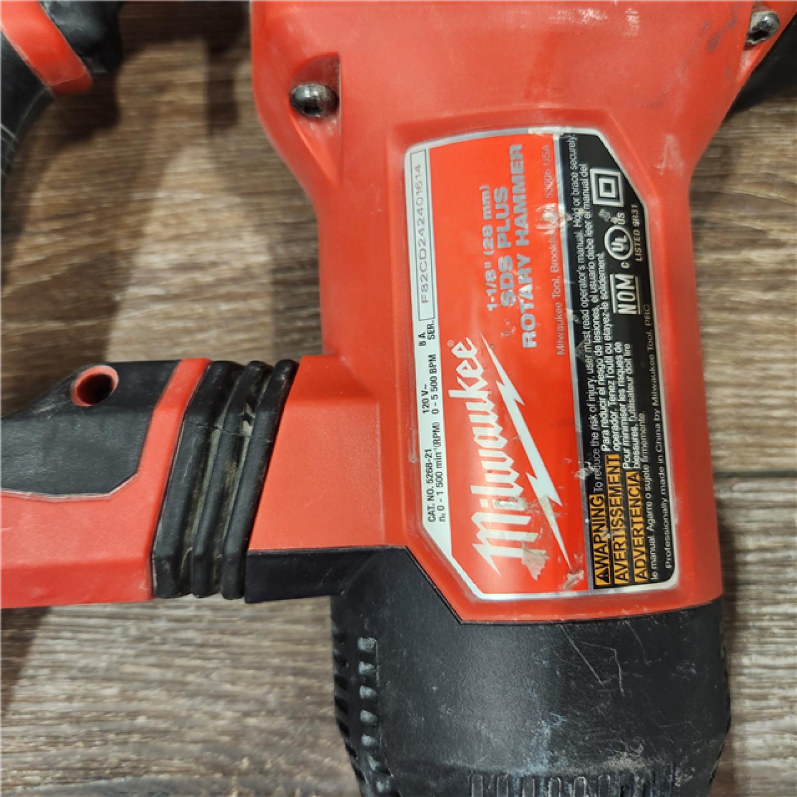 AS-IS Milwaukee 1-1/8 in. Corded SDS-Plus Rotary Hammer