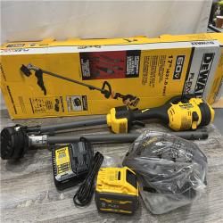 AS-IS DEWALT FLEXVOLT 60V MAX 17 in. Cordless Battery Powered Attachment Capable Trimmer Kit with (1) FLEXVOLT 3 Ah Battery & Charger