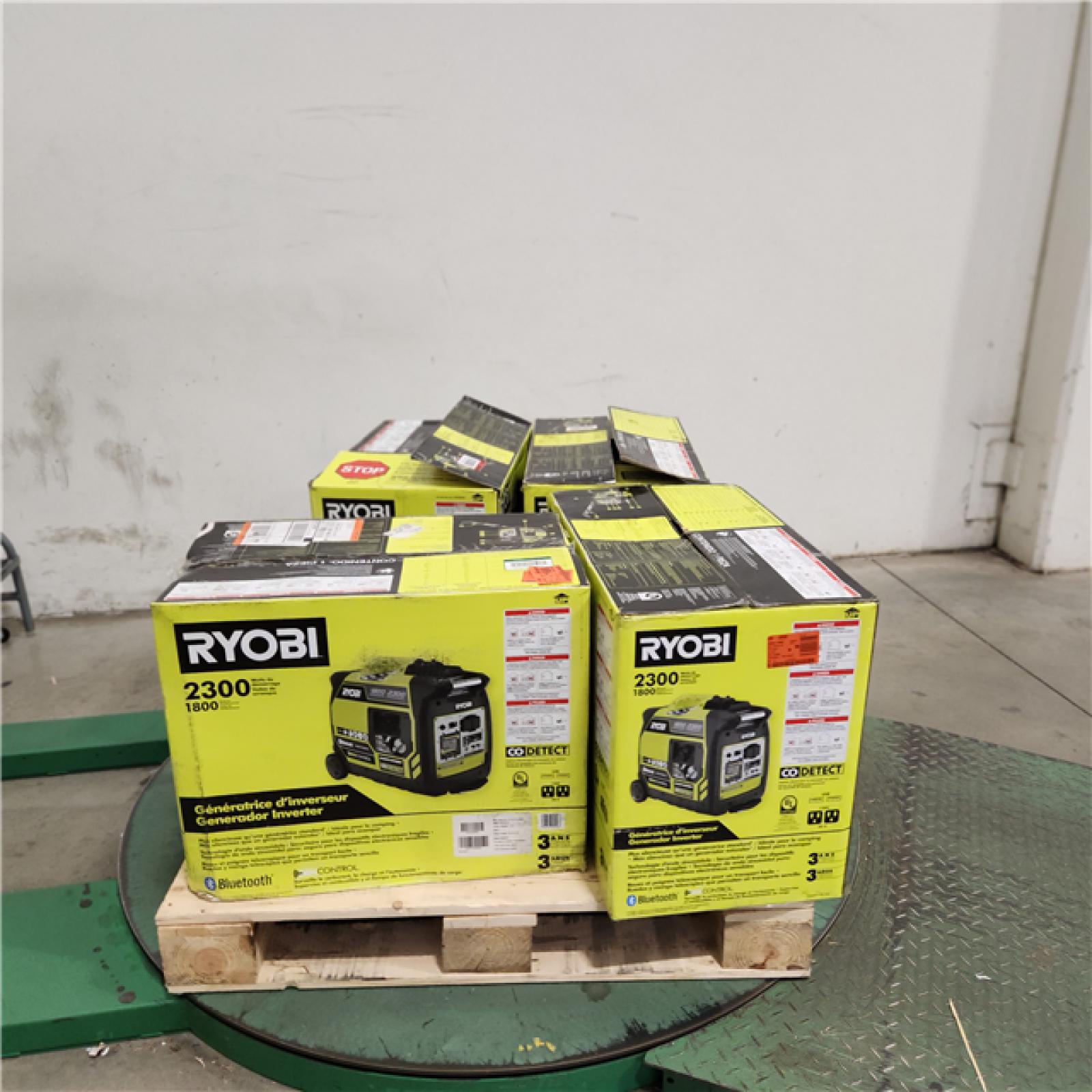 Dallas Location - As-Is Ryobi 2300-Watt Bluetooth Inverter Generator(Lot Of 4)