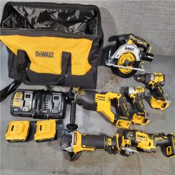 HOUSTON LOCATION - AS-IS DEWALT 20V 6-TOOL COMBO KIT