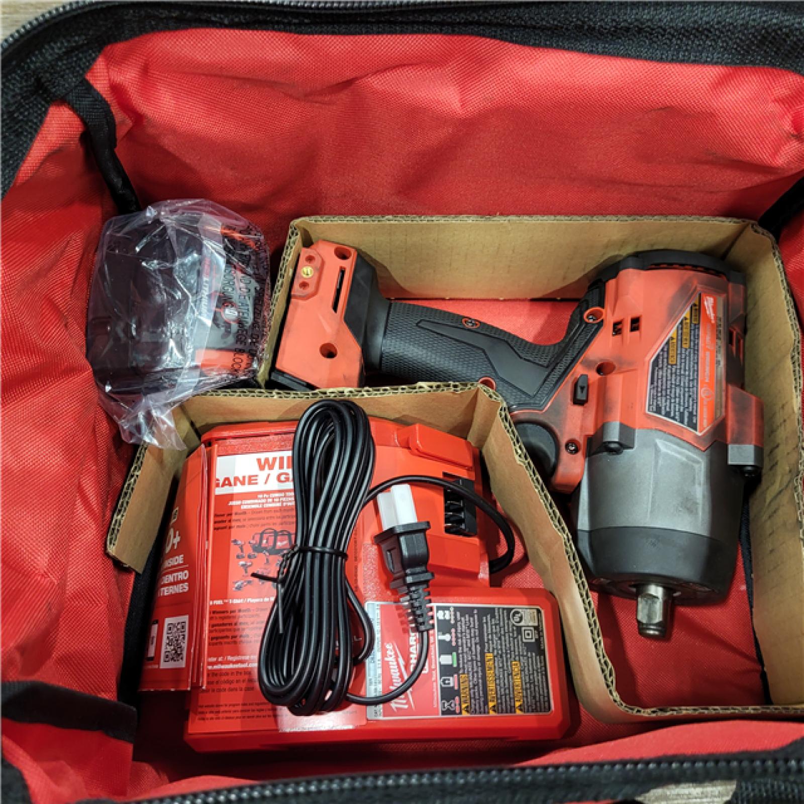 AS-IS Milwaukee M18 FUEL 1/2 High Torque Impact Wrench with Friction Ring Kit