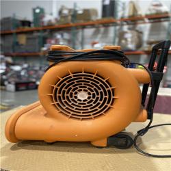 AS-IS - RIDGID 1625 CFM 3-Speed Portable Blower Fan Air Mover with Collapsible Handle and Rear Wheels for Water Damage Restoration