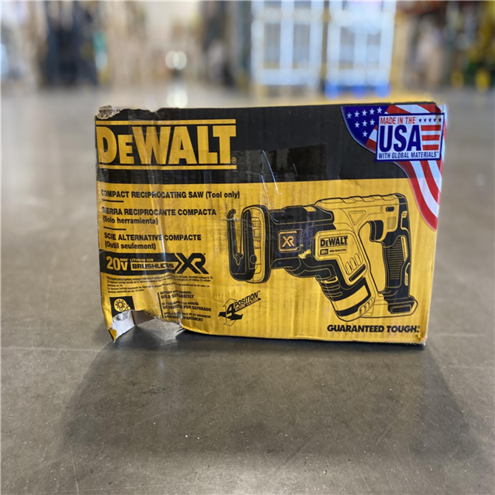 LIKE NEW! - DEWALT 20V MAX XR Cordless Brushless Compact Reciprocating Saw (Tool Only)