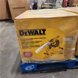 Dallas Location - DEWALT 15 Amp Corded 12 in. Double Bevel Sliding Compound Miter Saw, Blade Wrench and Material Clamp