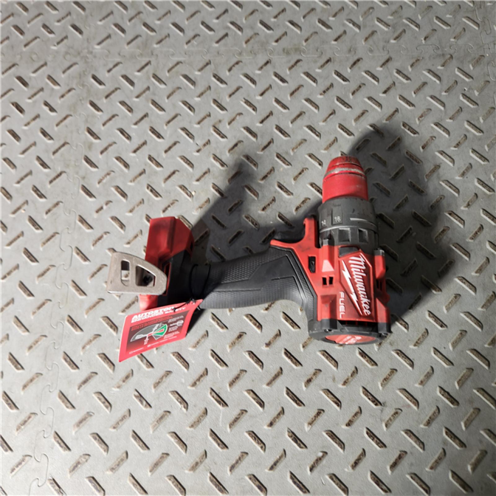Houston location- AS-IS MILWUAKEE M18 FUEL 18V Lithium-Ion Brushless Cordless 1/2 in. Hammer Drill/Driver (Tool-Only)