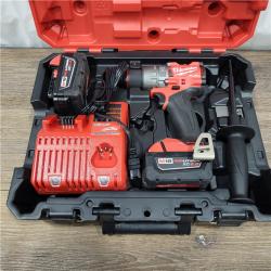 AS-IS Milwaukee 2904-22 Hammer Drill Driver Kit with Batteries  Charger & Tool Case  Red