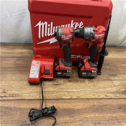 AS-IS MILWAUKEE M18 FUEL 18V Lithium-Ion Brushless Cordless Hammer Drill and Impact Driver Combo Kit (2-Tool)