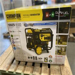 DALLAS LOCATION - Champion Power Equipment 10,625/8500-Watt Electric Start Gasoline and Propane Powered Dual Fuel Portable Generator with CO Shield