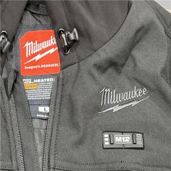 AS-IS MILWAUKEE M12 CORDLESS HEATED JACKET SIZE L (JACKET ONLY)