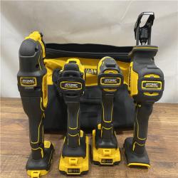 AS IS DeWalt 20V MAX ATOMIC Cordless Brushless 4 Tool Combo Kit