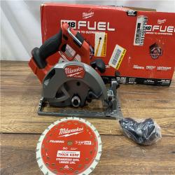 AS IS Milwaukee M18 FUEL 18V Lithium-Ion Brushless Cordless 7-1/4 in. Circular Saw (Tool-Only)