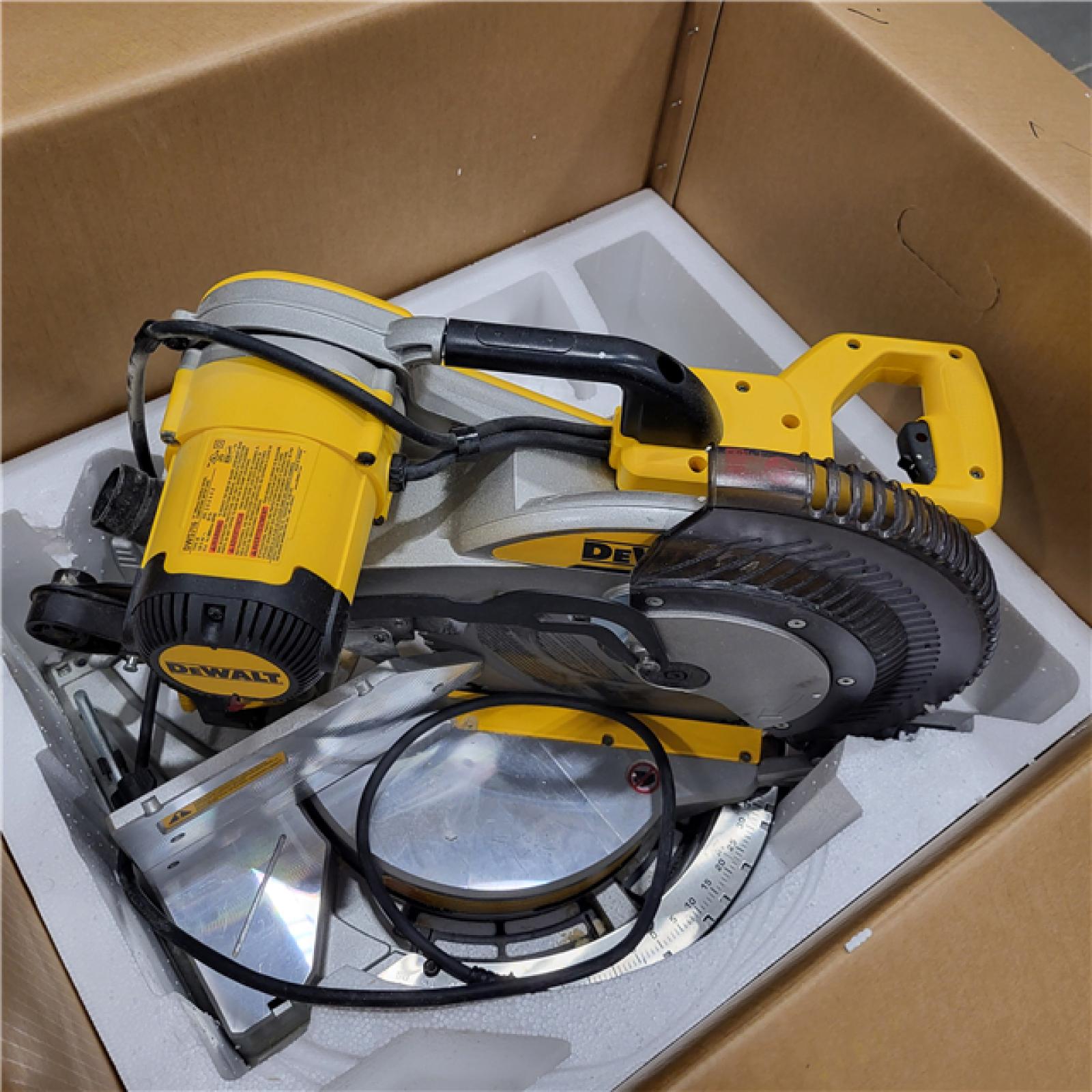 AS-IS DeWalt 15 Amp Corded 12 in. Compound Double Bevel Miter Saw