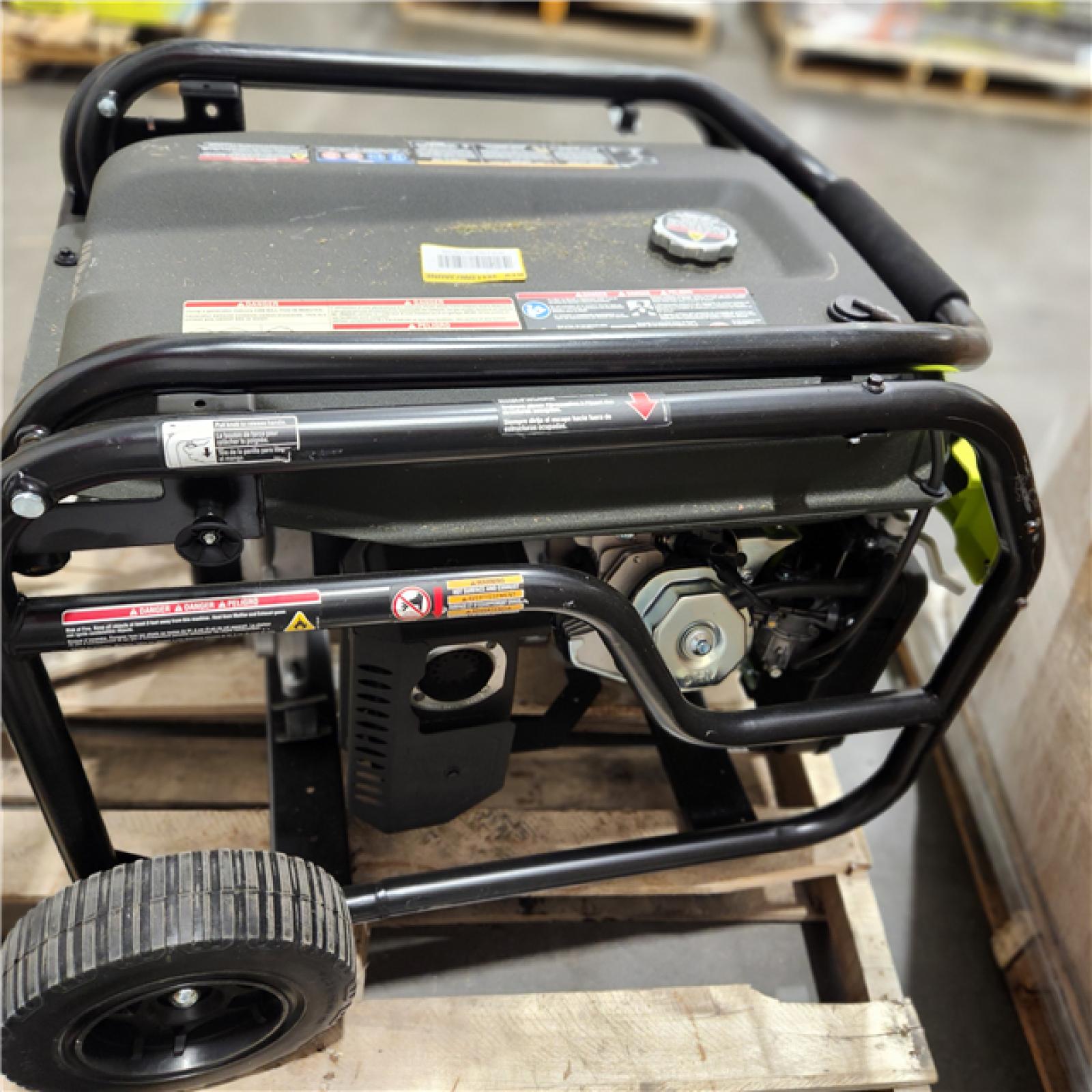 Dallas Location - As-Is RYOBI 6,500-Watt Gasoline Powered Portable Generator