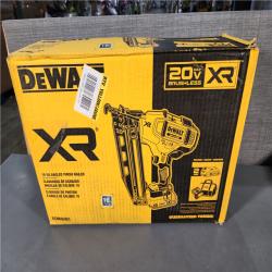 HOUSTON LOCATION - AS-IS (APPEARS LIKE NEW) DeWalt 20V 16 Gauge Cordless Angled Finish Nailer Kit W/ 2Ah Battery