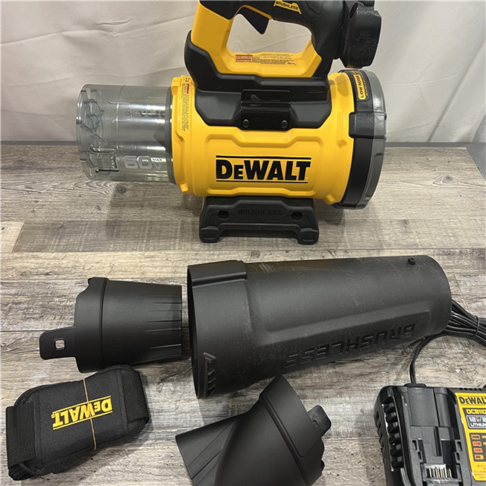 AS-IS DEWALT FLEXVOLT 60V MAX 160 MPH 760 CFM Brushless Cordless  and Charger