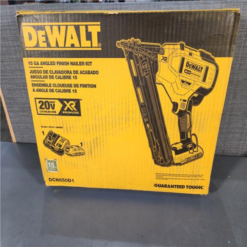 HOUSTON LOCATION - AS-IS DEWALT 20V MAX XR 15 Ga. Cordless 34 Deg Nailer 20 V